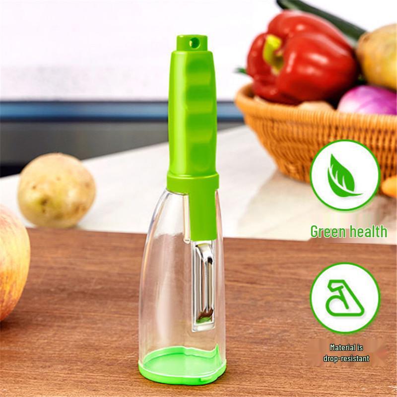 Multi-purpose Stainless Steel Fruit & Vegetable Peeler with Storage Box