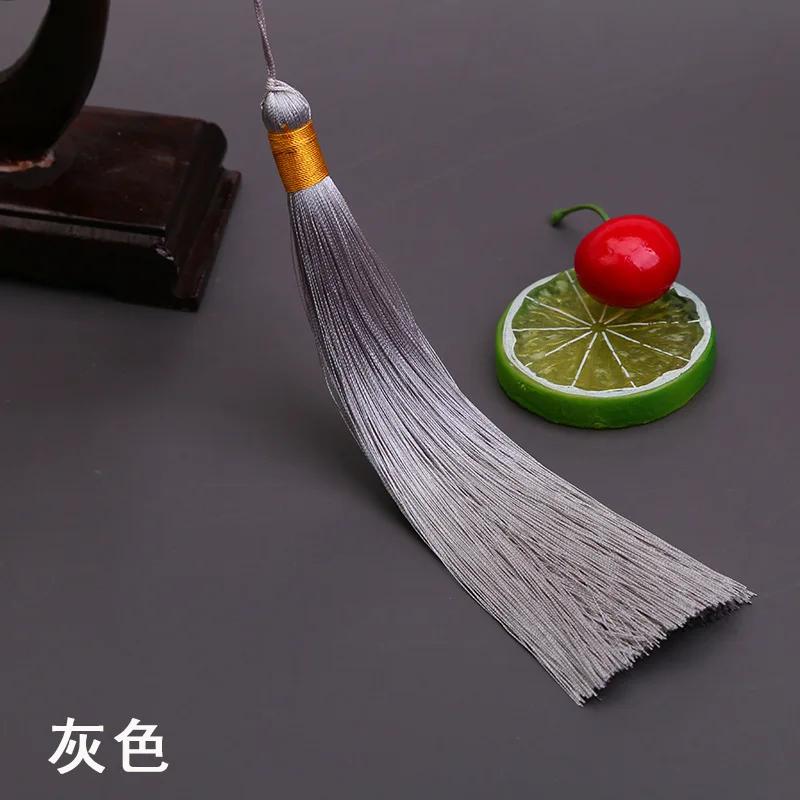 17CM Long Tassel Spike Chinese Clothing DIY Accessories Musical Instrument Pendant Ice Silk Vertical Spike Tassels for Crafts