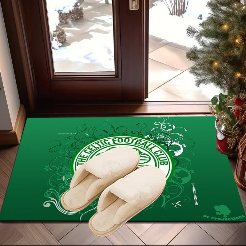 Cel-tic Football Club Crest Printed Area Rug for Office, Chair Rug, Decorative Carpet Floor Mat, Large Size Fan gifts Christmas gifts