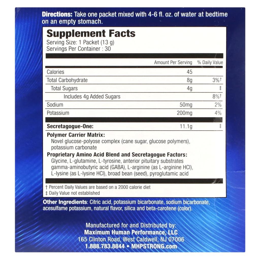 Secretagogue-One, Orange, 30 Packs, 13G (0.46Oz) Each