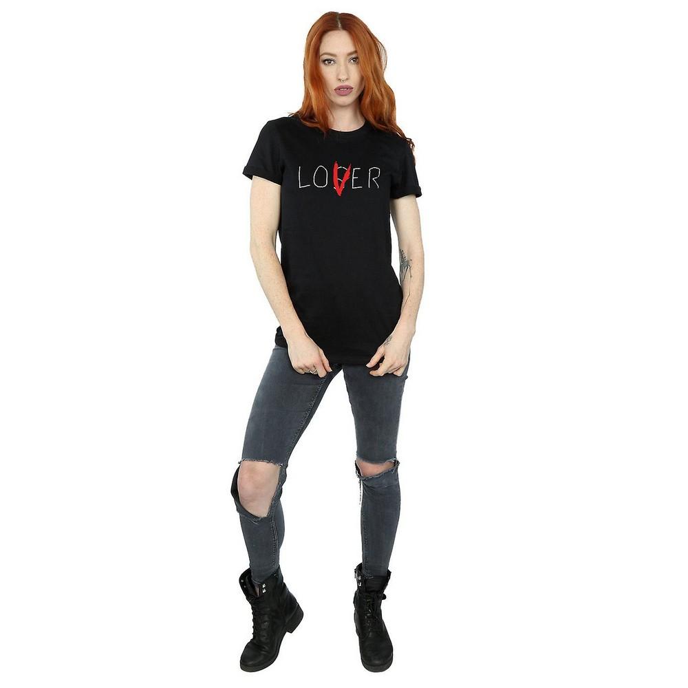 It Womens/Ladies Loser Lover Cotton Boyfriend T-Shirt