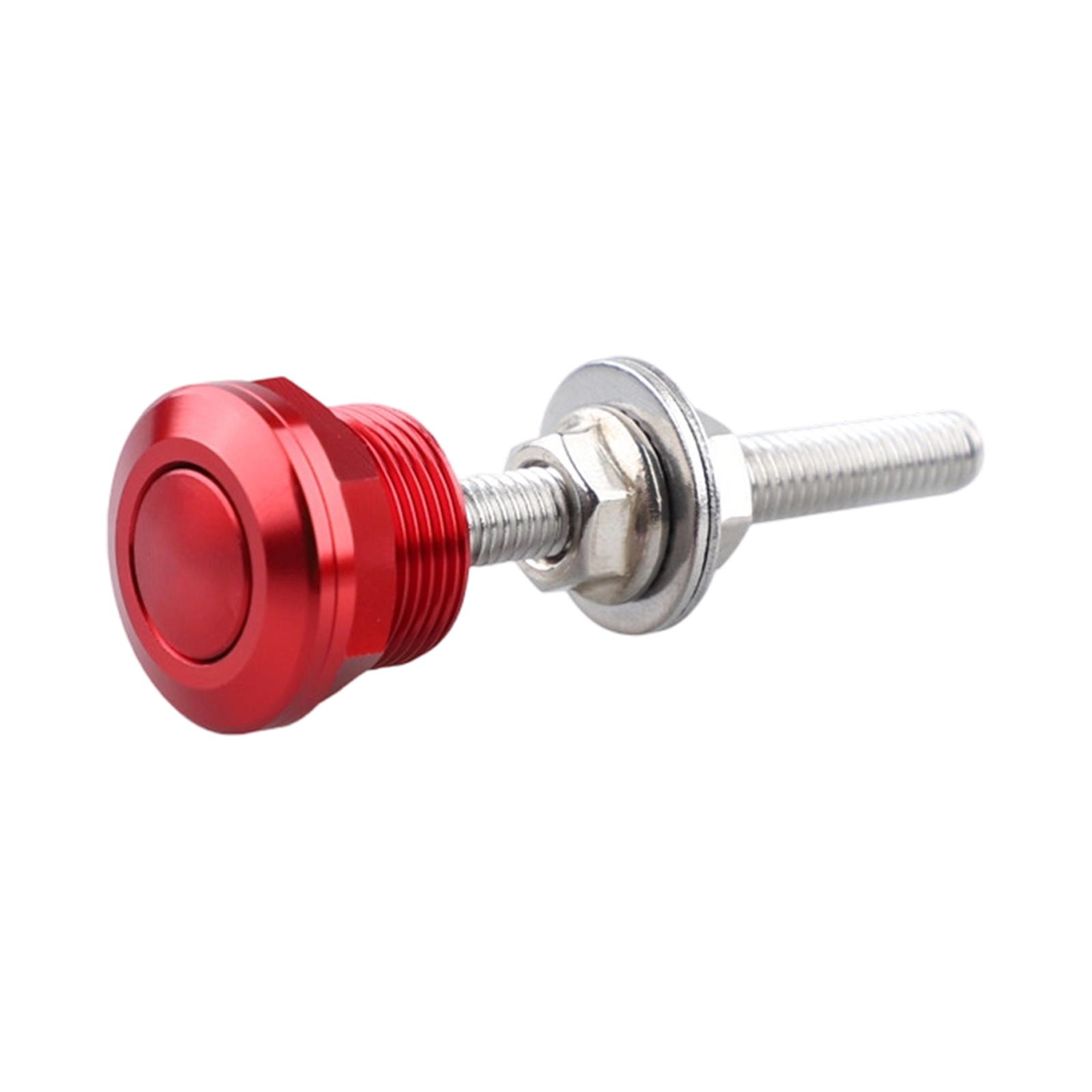 Automotive Quick Release Hood Lock Button Style Stainless Steel Bolt Mini 22mm Racing Hood Latch Fastener for Car Engine Cover One Size красный