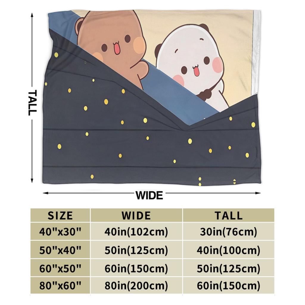 Bubu Dudu Blankets Super Soft Graphic Plush Throw Blanket For Kids Adult Home Decor Flannel Bedspread Bed Cover
