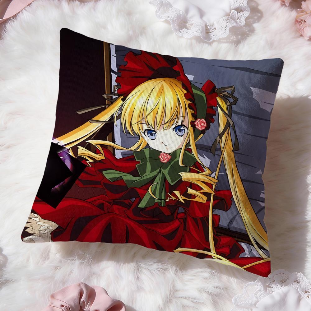 classic anime r-Rozen Maiden Cushion Cover Premium Comfort Reversible Pillow Cove -Two in One Design for Any Room & Car Interior