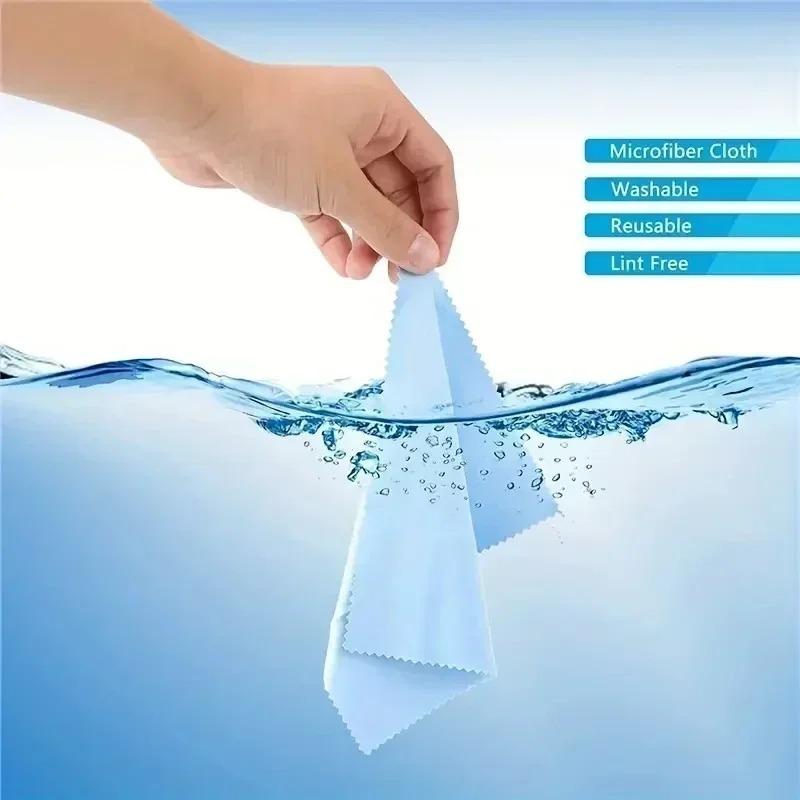 Wholesale 100pc Microfiber Cleaning Cloth Soft Chamois Eyeglasses Lens Glasses Cleaner Cloths Phone Camera Screen Cleaning Wipes