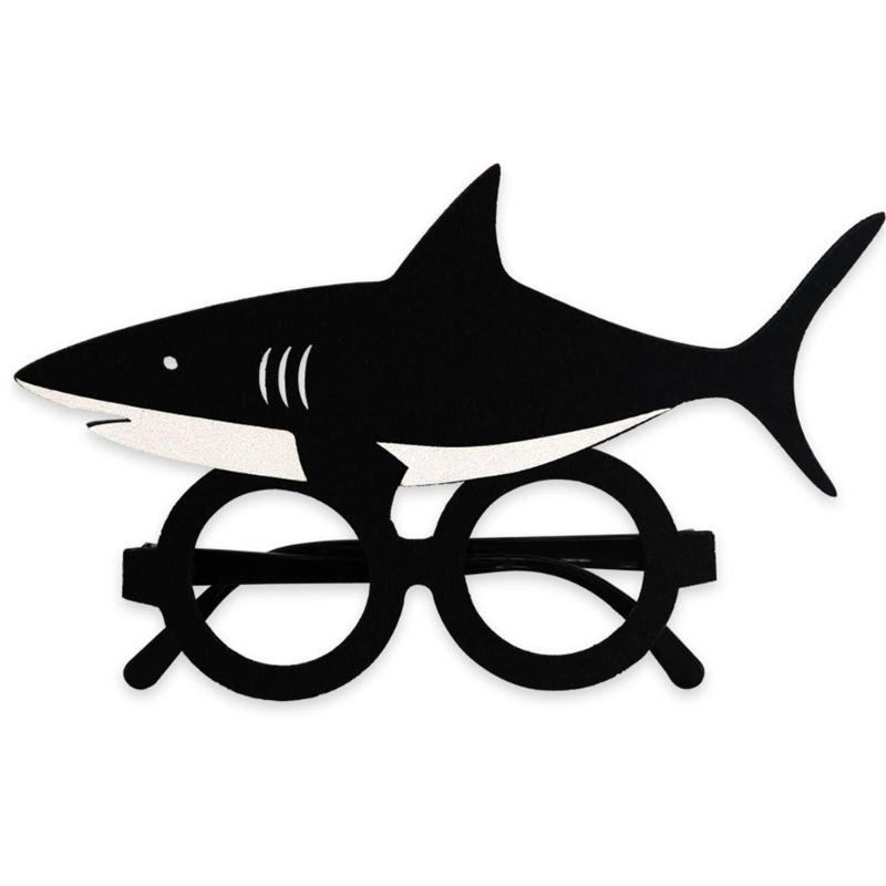 Shark Eyeglasses Ocean Sea Animal Glasses Photo Booth Props Under The Sea Party Supplies for Kids Adults