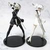 Hot 18CM Yorha 2B Black and White Series Anime Figure PVC Collectible Action Figures Model Doll Statuette Gift