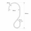 Roommate Large S-Hooks, Set of 4 | Stylish, Non-Slip, Scratch-Resistant, Rust-Resistant, Twisted Design, 3kg Weight Capacity, Iron, S-Shaped | Large,