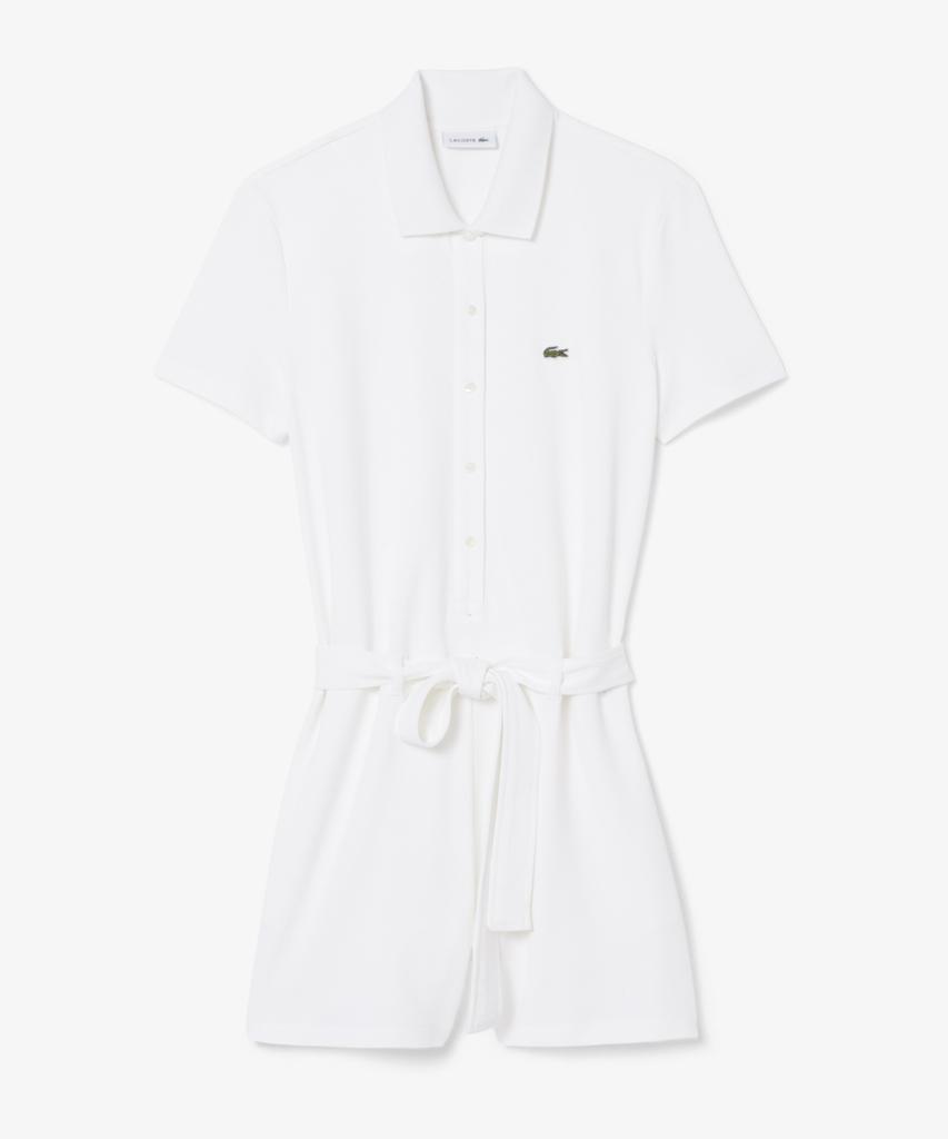Lacoste Women'S Mini Pique Short Sleeve Jumpsuit Ef1823-56G 001
