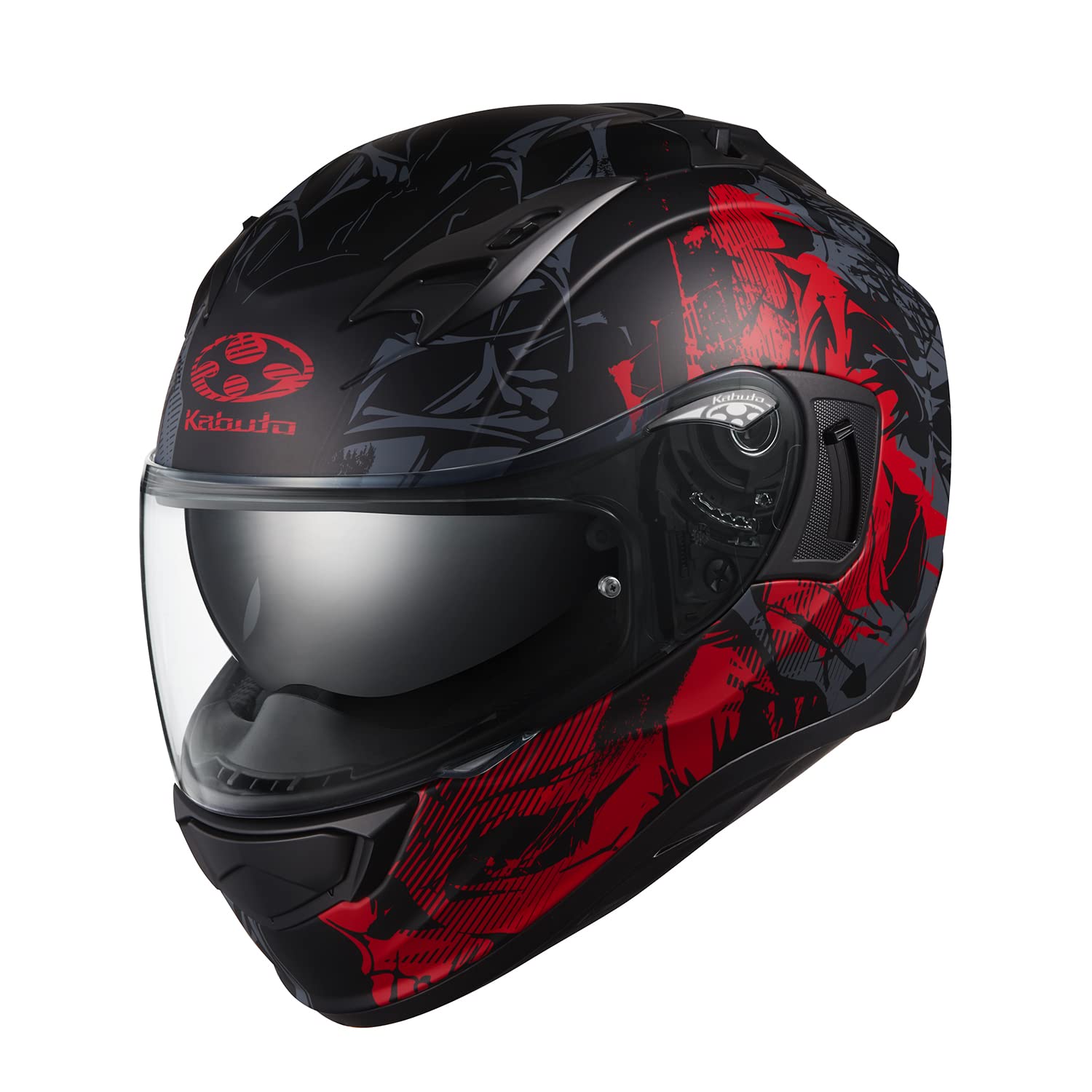 

OGK KABUTO Motorcycle Helmet Full Face KAMUI3 TRUTH Flat Black Red (Size L)