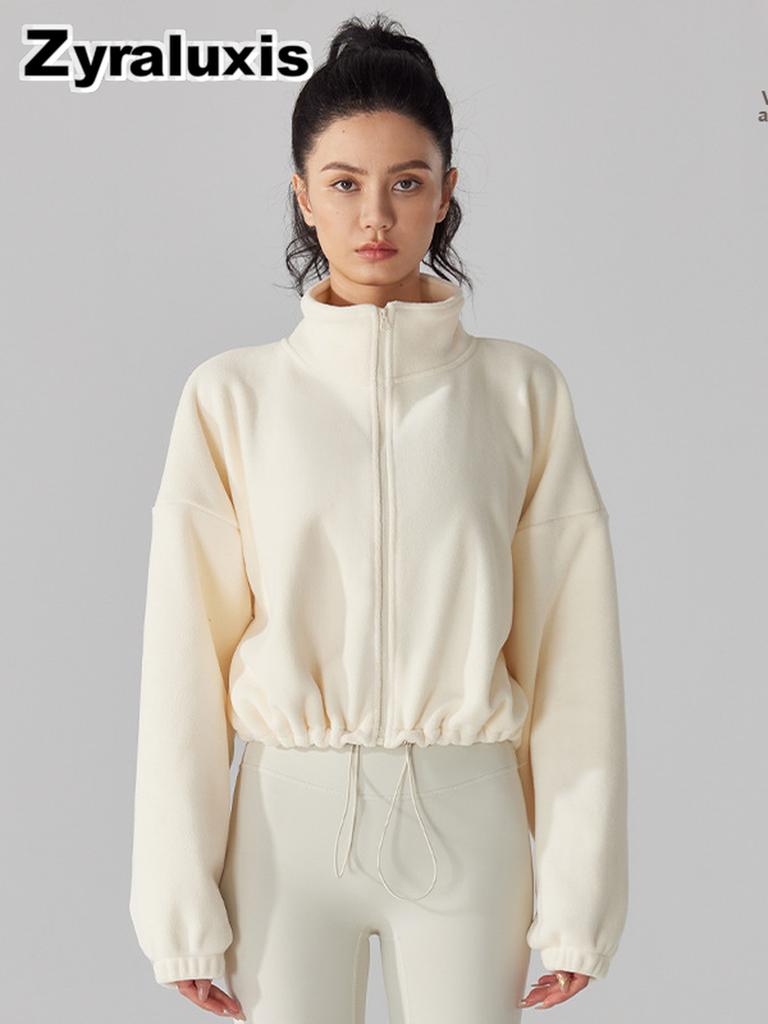 Women's Sherpa Fleece Hoodie with Warm Lining and Drawstring Hood for Fall Winter Daily Wear