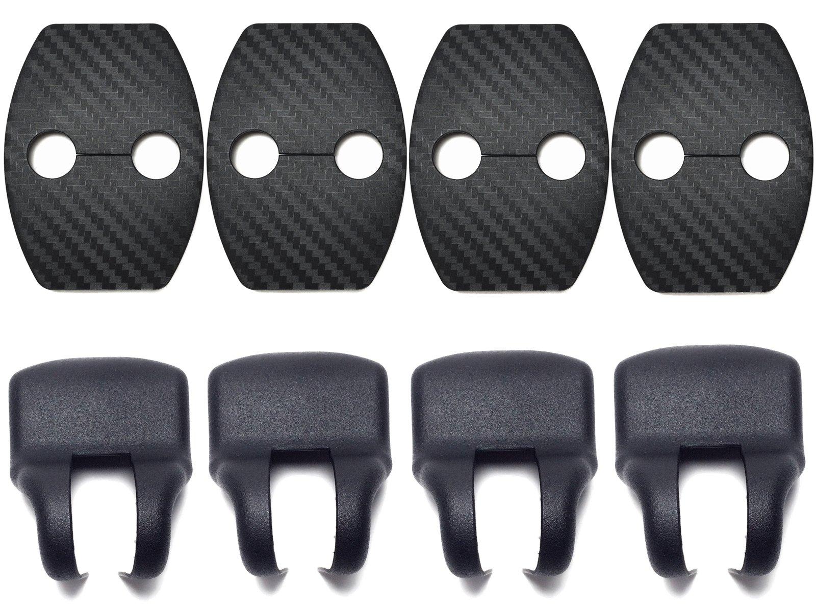 

Negus Compatible Toyota Door Striker Cover Stopper Cover Carbon Black [No Logo] чёрный