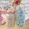 Children'S Stainless Steel Thermos Cup Cute Straw Portable Kettle Simple Design 304 Steel Water Bottle For Kids