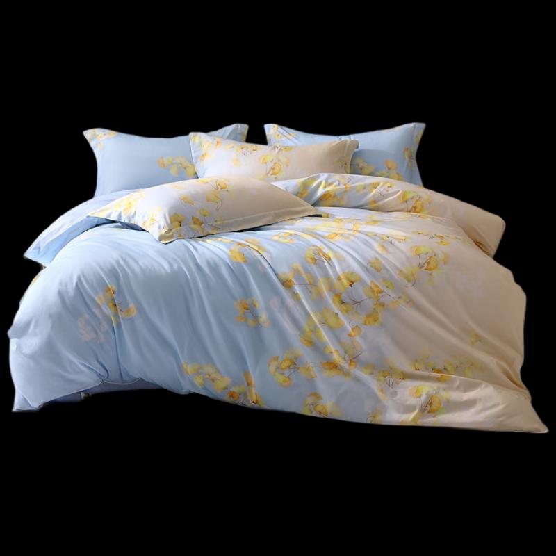 Mercury Home Textiles Pure Cotton 4-Piece Bedding Set
