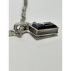 Used Justin Davis Silver 925 Silver Necklace Top CURIO Bible Cross