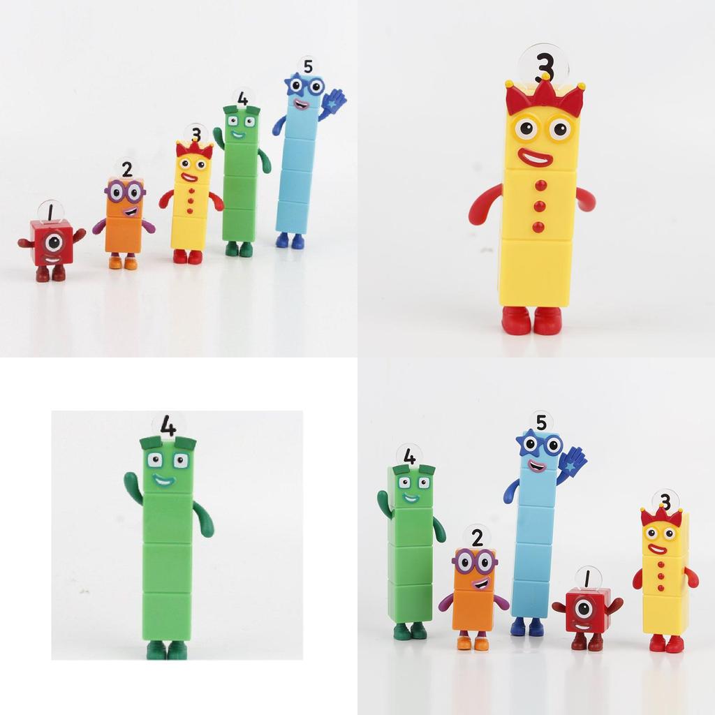 Numberblocks Bunte Bausteine Niedliche Verwandlungsfiguren für Kinder Spielzeit