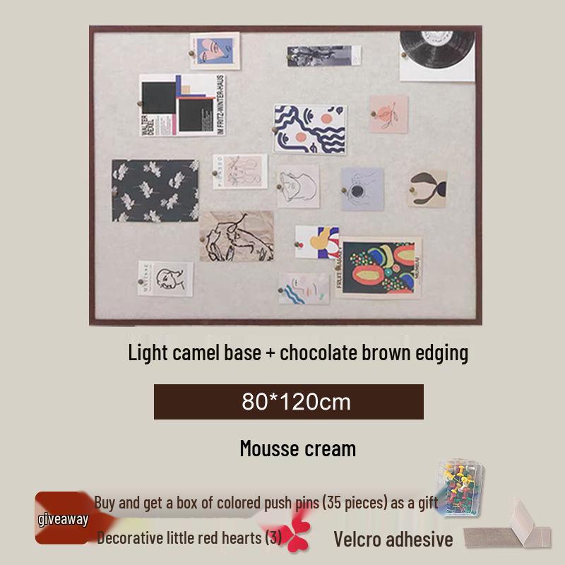 

Дисплей-наклейка из фетра без пробивания стен: Пробковая доска и фотофон для декора гостиной 40x60 cm with Thin Frame