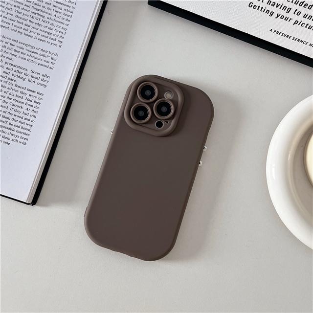 Per iPhone 14 15 16 Pro Max Colore Caramella Forma ad Arco Telaio Morbido in Silicone Custodia per Telefono Per iPhone X XR 11 12 13 Copertura Protettiva Lente