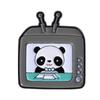 Cute Panda Enamel Pin Creative Panda Listening To Music Cartoon Animal Brooches Lapel Backpack Badge Jewelry Gifts for Friends