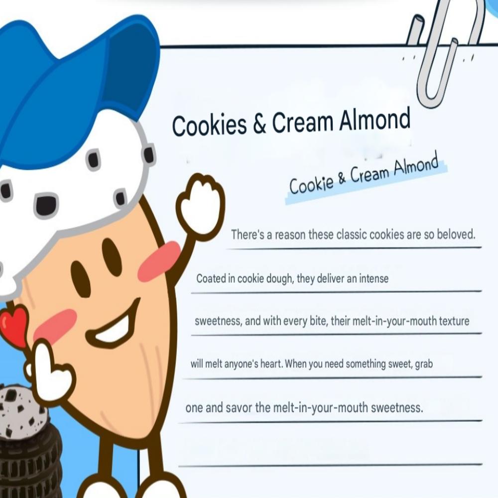 HBAF Cookies & Cream Almonds, 190g * 2 Pack