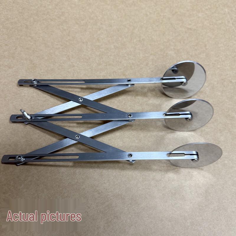 Expandable 3-Wheel Stainless Steel Pizza & Pastry Cutter