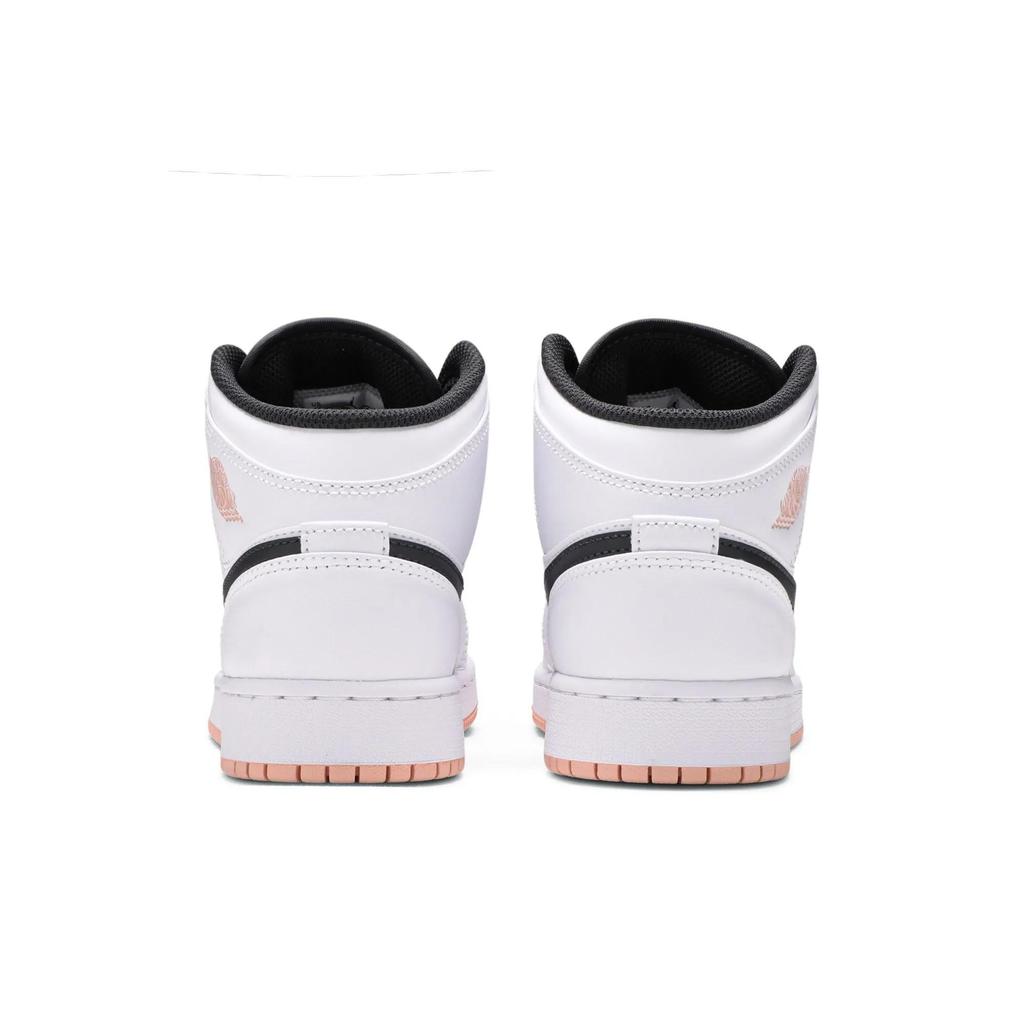 Air Jordan 1 Mid Grade School 'White Arctic Orange' (Unisex) White / Anthracite / Arctic Orange Kids' Basketball Shoes 554725 180