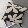 Graphic Bloom Square Jacquard Pillow Cover for Sofa Office Waist Cushion Cover Home Decorative Pillowcase