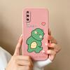 Kryty Pouzdra Pro Huawei P40 P30 P60 Y6 Y7 Y9 Y9A Y5 Roztomilý Dinosaurus Miminko Silikonové Měkké Pouzdro Ochranná Fólie Proti Pádu Skořepina Pro Huawei Nárazník Kryt
