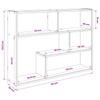 Wall Shelf Wall Mount Brown 95 X 20 X 69.5 Cm Particleboard