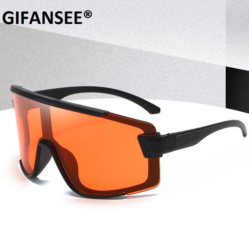Visiera protettiva, maschera, occhiali da sole, occhiali oversize antivento, occhiali sportivi monopezzo con montatura grande, protezione UV400