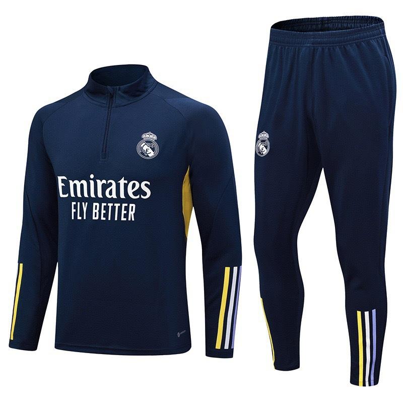 Autumn And Winter Real Madrid Barcelona Arsenal Training Suit Long Sleeve Half Zipper Football Suit Sportswear Adult Suit