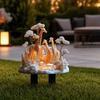 2D Acrylic Animal Garden Stake, Frog Rooster Giraffe Mushroom Yard Art Sign, Decorative Welcome Sign for Outdoor Yard Lawn Pathway
