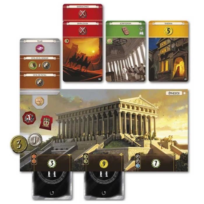 Jeu de Cartes - ASMODEE - 7 Wonders - 7 joueurs - Nouvelle Édition - 30 min de jeu