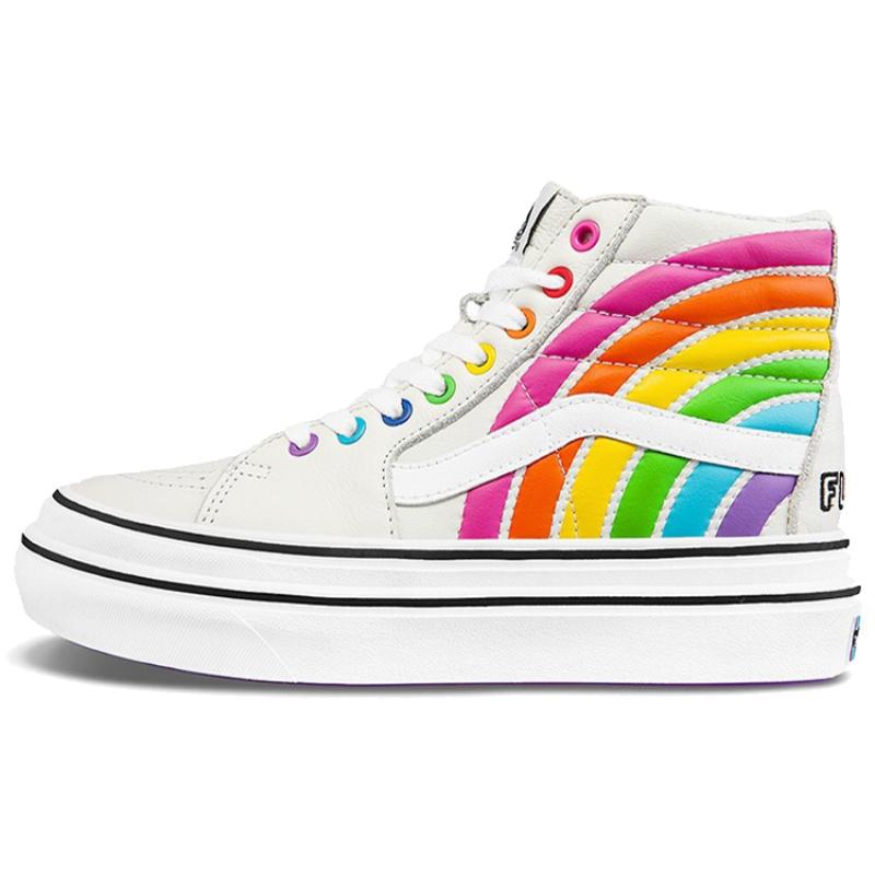 Vans Flour Shop X Vans Super ComfyCush Sk8 Hi 'Rainbow' Vans VN0A54EU2N7