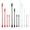 4 Mini Spatula Silicone Makeup Spatula Thin Spatula Set for Skinny Openings Tiny Scraper for Jar,Kitchen Bottle,Cosmetic