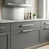 Modern Style Cabinet Handles Brushed Nickel Finish Furniture Handles  For Dresser Cabinet