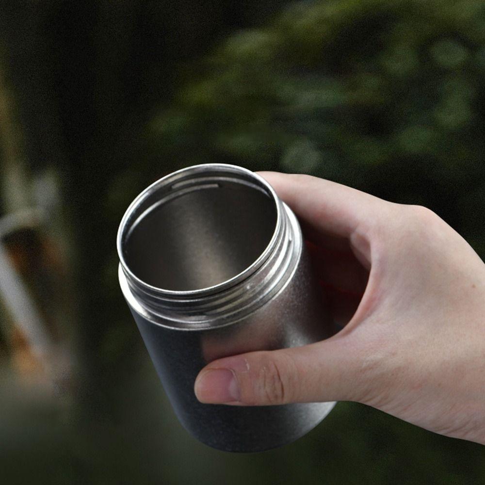 Hochwertige reine Titan-Teedose 260 ml Feuchtigkeitsgeschütztes Teeglas Große Kapazität Versiegelte Teedose für Zuhause & Reisen