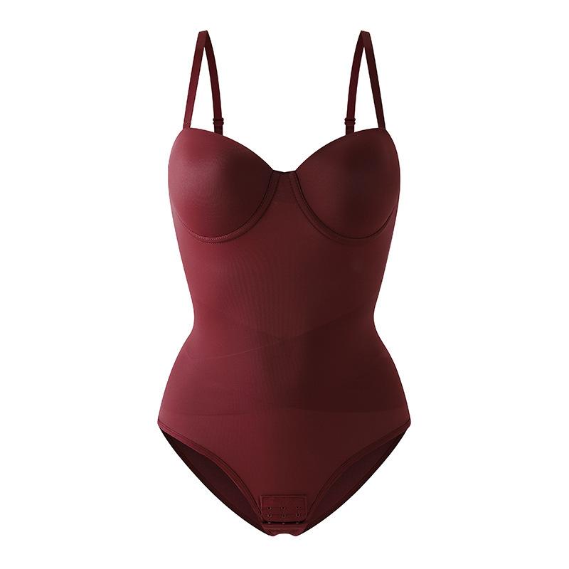 Strapless Bodysuit Zonder Rug met Ingebouwde Beha, X-vormige Buikcontrole & Open Kruis Ontwerp, Naadloze Full Body Shaper Voor Dames Lingerie, Grote Maten