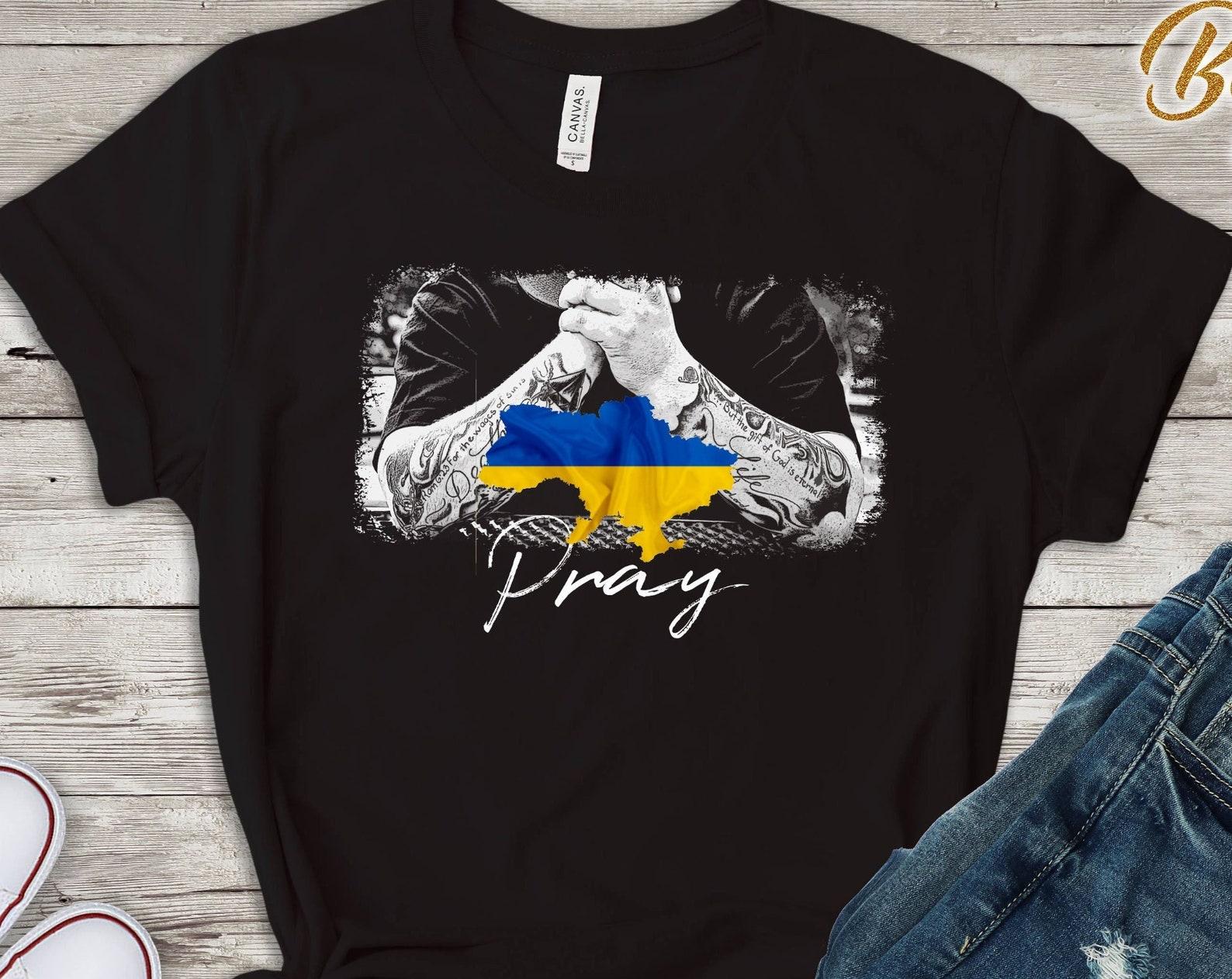 Pray for Ukraine, Support Ukraine, No War, Ukrainian Designer, Stand for Ukraine Tshirt, God save Ukraine 4XL