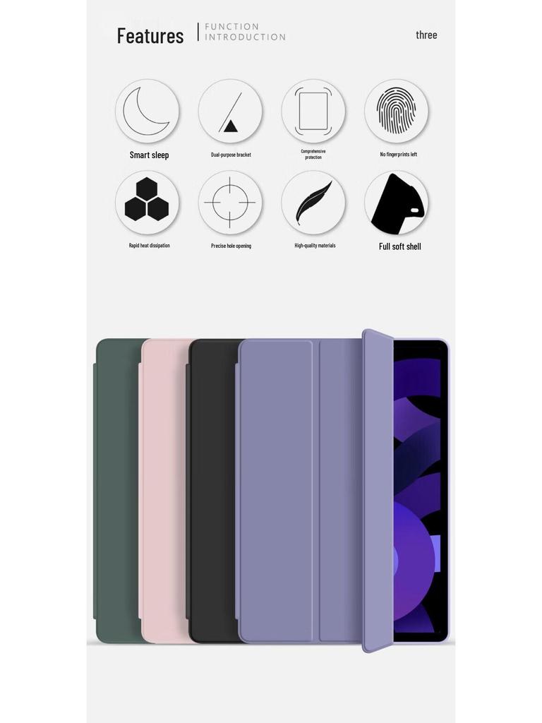 Ochranné pouzdro pro Honor Pad X9A: 10/9 12,1palcový Silikonový skládací kryt na tablet s plným pokrytím a měkkým pouzdrem