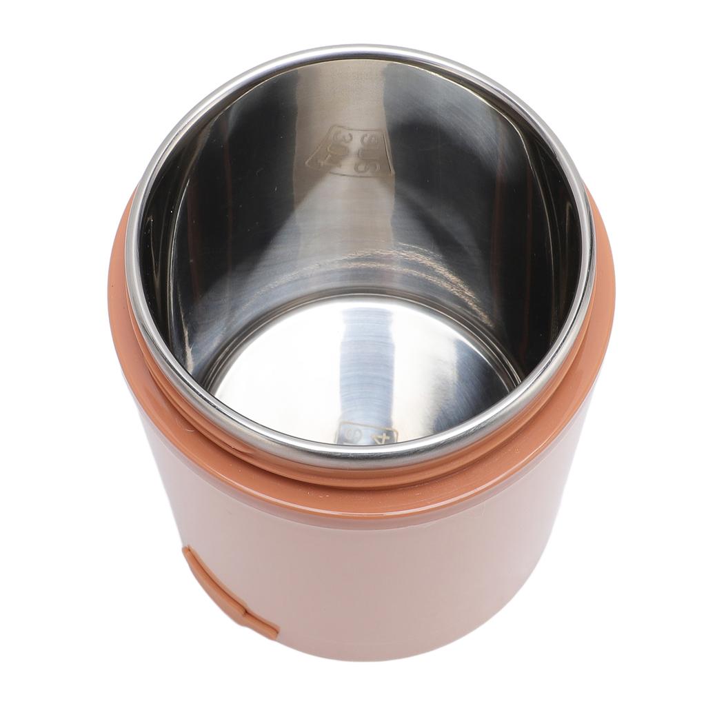 Electric Lunch Box Food Warmer 304 Stainless Steel 60C Constant Temp Lkproof 600ml USB Insulated Food Jar with Spoon for
