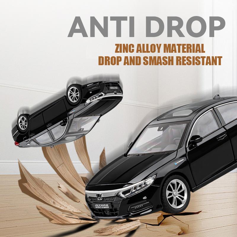 LICENSED 1:24 Honda model Accord diecast alloy car Exquisite Model Acousto-optic simulation toy car Kid Gift collect decoration ajl256