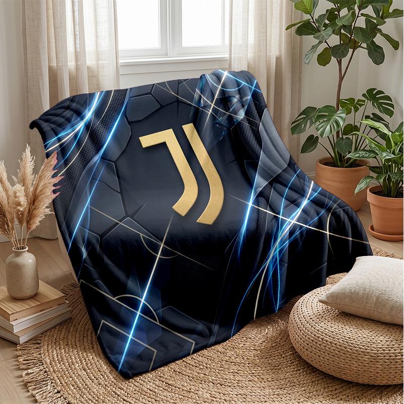Juventus FC Theme blanket Soft Flannel Blanket Plush Throw Blanket Cozy Sofa Bed Blanket for Home Decor