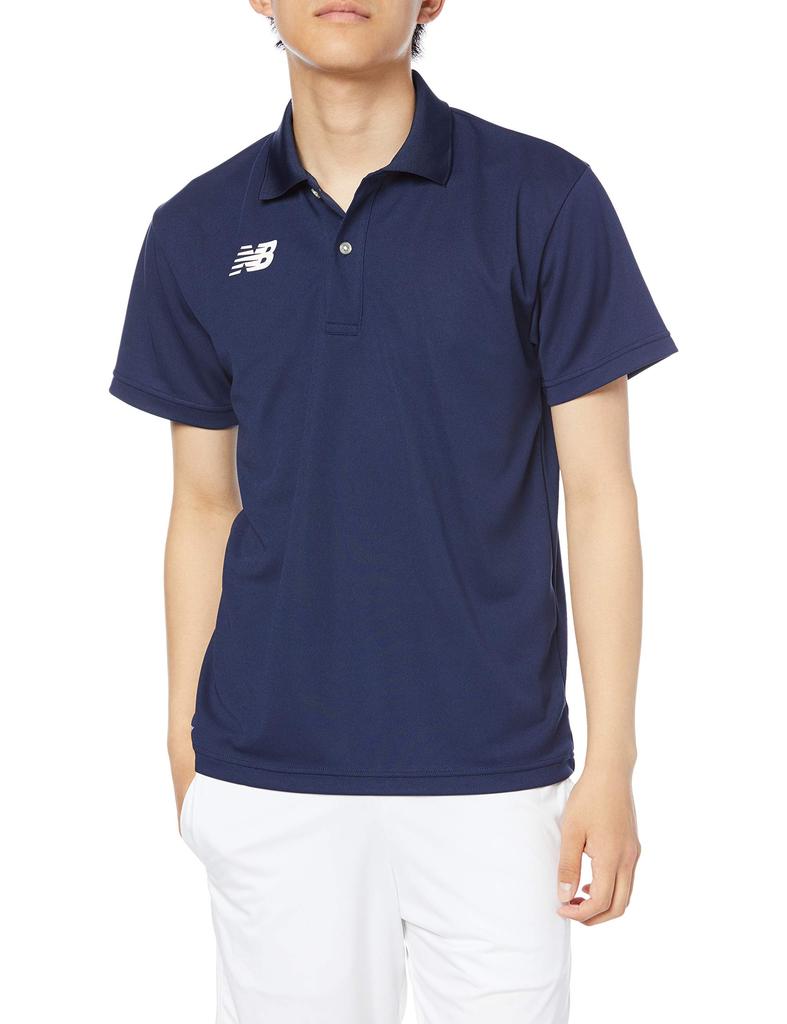 New Balance Game Polo Navy Japan Size XL To Japanese Size Shirt, (NV), (equivalent XL)