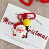 Cartoon Cute Christmas Fashion Kawaii Santa Claus Pendant Versatile Backpack Decoration Accessories Gifts
