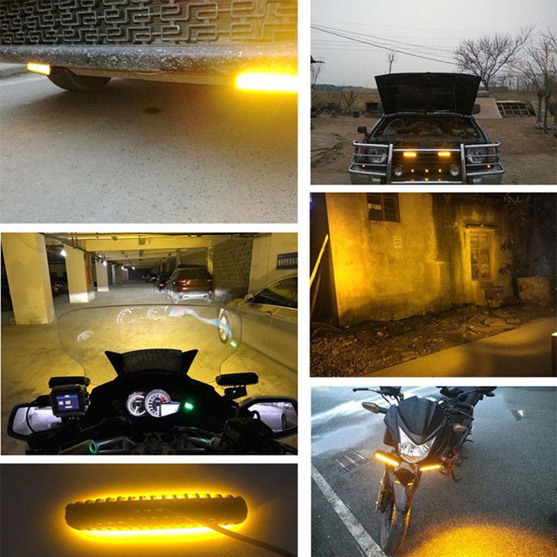 18W 6Led Bright Light Spot Work Bar Driving Fog Offroad Truck Car Lamp Yellow