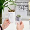 Self Watering Pots Watering Nursery Pot With Drainage Holes Translucent Plastic Planters Mini Flower Seedlings Pot