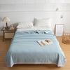 Solid color simple bubble cotton summer cool quilt, machine washable in summer, comfortable and breathable quilt