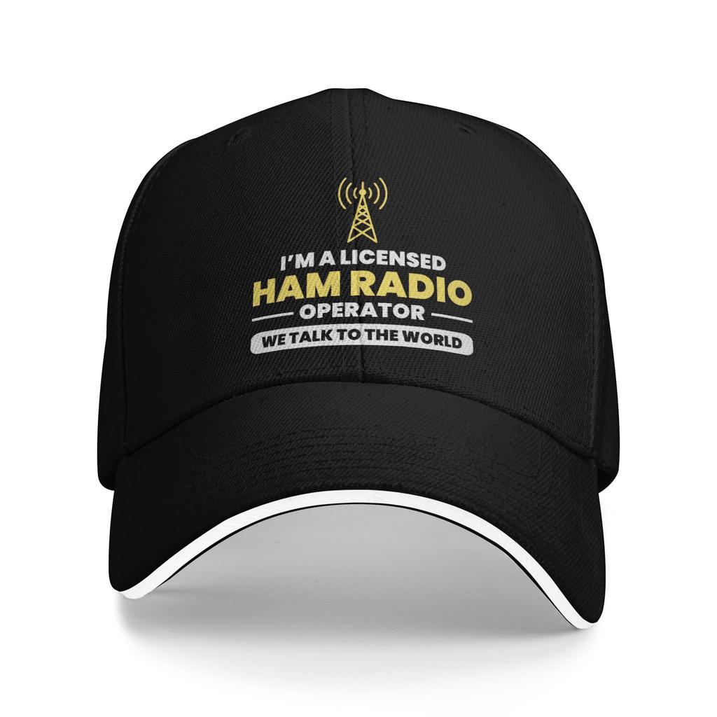 Summer HAM Radio Baseball Cap Hunting Camping Vintage Design Sun Trucker Hat Unisex Unisex Breathable Baseball Caps