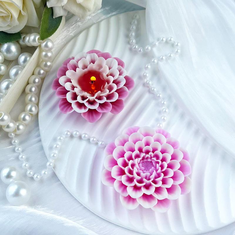 3D Flowers Aroma Candle Silicone Mold Flowers Shaped Handmade Soap Molds DIY Homemade Chocolate Candy Baking Tool